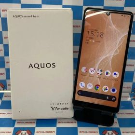【中古】AQUOS sense4 basic 64GB シルバー A003SH Y!mobile版SIMフリ