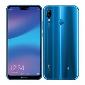 【中古】【安心保証】 HUAWEI P20 lite HWV32[64GB] au クラインブルー