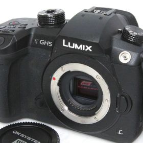 【中古】【お買い得品】パナソニック LUMIX DC-GH5 ボディ CA01-R2716-3U1B-ψ Panasonic マイクロフォーサーズ EVF 5軸手ブレ補正 中古