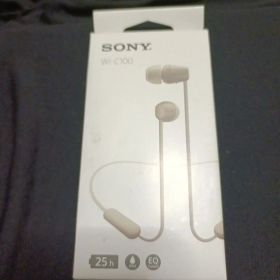 SONY WI-C100 ワイヤレスイヤホン ベージュ