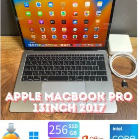 ［美品/新品バッテリー］Apple MacBook Pro 13inch 2017/Core i5 2.3GHz/8GB/SSD256GB/Windows11/Office 2021/381
