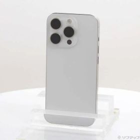 〔中古品〕 iPhone15 Pro 256GB ホワイトチタニウム MTUD3J／A SIMフリー【371】