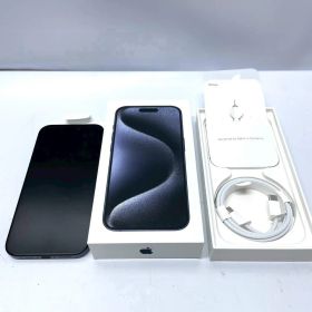 美品 iPhone 15 Pro 256GB ブルーチタニウム SIMフリー