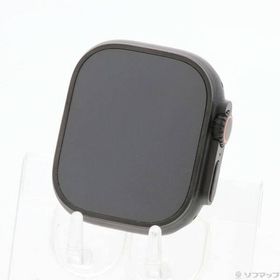 〔中古〕Apple(アップル) Apple Watch Ultra 2 GPS + Cellular 49mm ブラックチタニウムケース ブラックトレイルループ〔352-ud〕