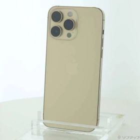 〔中古品〕 iPhone14 Pro Max 256GB ゴールド MQ9D3J／A SIMフリー【348】