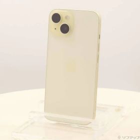 〔中古品〕 iPhone15 128GB イエロー MTMK3J／A SIMフリー【377】