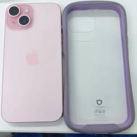 Apple iPhone 15本体 ピンク iFace付き