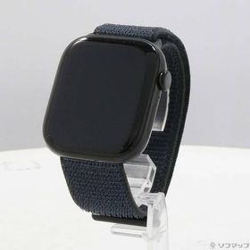 〔中古〕Apple(アップル) 〔展示品〕 Apple Watch Series 10 GPS 46mm ジェットブラックアルミニウムケース インクスポーツループ〔348-ud〕