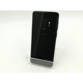 【中古】SAMSUNG au 【SIMロック解除済み】 Galaxy S9 SCV38 ミッドナイト ブラック【千葉】保証期間１ヶ月【ランクB】