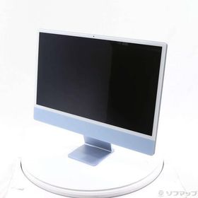 〔中古〕Apple(アップル) iMac 24-inch Mid-2021 MGPK3J／A Apple M1 8コアCPU_8コアGPU 8GB SSD256GB ブルー 〔macOS Big Sur v11〕〔262-ud〕
