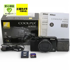 【ほぼ新品】 Nikon COOLPIX A900 ブラック 光学35倍ズーム 2029万画素 コンパクトデジタルカメラ #0411277