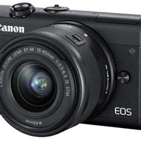 【中古】 Canon ミラーレス一眼カメラ EOS M200 標準ズームキット ブラック EOSM200BK-1545ISSTMLK