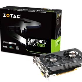【中古】 ZOTAC GeForce GTX 960 グラフィックスボード VD5645 ZTGTX96-2GD5R01