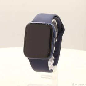 〔中古〕Apple(アップル) Apple Watch Series 6 GPS 44mm ブルーアルミニウムケース ディープネイビースポーツバンド〔295-ud〕