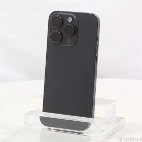 【中古】Apple(アップル) iPhone15 Pro 128GB ブラックチタニウム MTU73J／A SIMフリー 【258-ud】