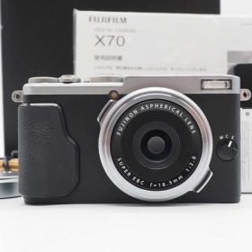 富士フィルム Fujifilm Fuji X70 16.3MP Compact Digital Camera Silver 元箱 [美品] #Z5621A