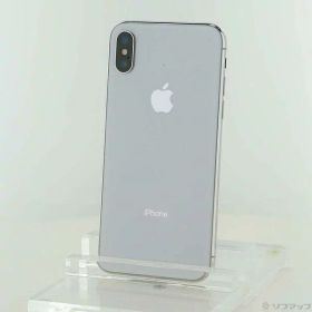 【中古】Apple(アップル) iPhoneX 64GB シルバー MQAY2J／A SoftBank 【276-ud】