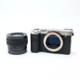 【中古】 《良品》 SONY α7C ズームレンズキット ILCE-7C シルバー 【ホットシューバネ化粧リング部品交換/2群3群レンズ交換修理/各部点検済】 [ デジタルカメラ ]