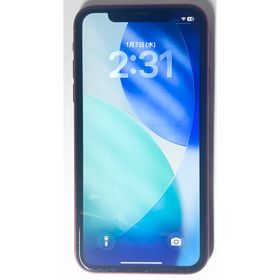 アイフォーン(iPhone)のiPhone11 64GB RED SIMフリー 画面ヒビ/電池74% 訳あり(スマートフォン本体)