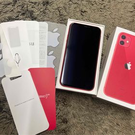 アイフォーン(iPhone)のiPhone11 128GB レッド SIMフリー 本体 外箱あり(スマートフォン本体)