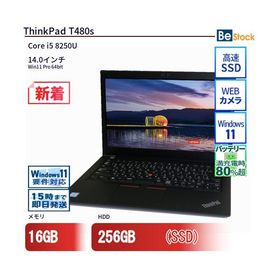 中古 ノートパソコン Lenovo レノボ ThinkPad T480s 20L8SAYE00 Core i5 メモリ：16GB 6ヶ月保証