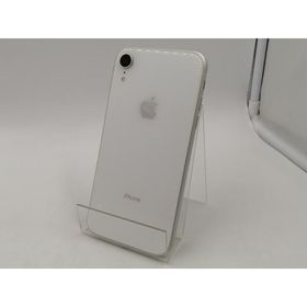 【中古】Apple au 【SIMロック解除済み】 iPhone XR 64GB ホワイト MT032J/A【千葉】保証期間１週間【ランクC】