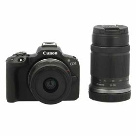 【新品】EOS R50 ダブルズームキット [ブラック]【即日発送、土、祝日発送 】 【送料無料】