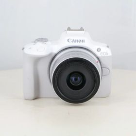 【中古】 (キヤノン) Canon EOS R50+RF18-45 IS STM ホワイト【中古レンズ AFレンズ】 ランク：AB
