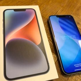 美品 iPhone14 128GB ブルー SIMフリー バッテリー残量84%