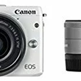 【中古】【非常に良い】Canon ミラーレス一眼カメラ EOS M3 ダブルレンズキット(ホワイト) EF-M15-45mm F3.5-6.3 IS STM EF-M22mm F2 STM 付属 EOSM3WH-WLK2 ggw725x