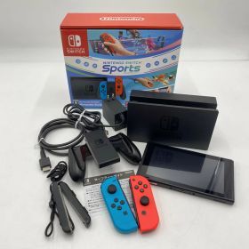 【中古品】 Nintendo Switch ニンテンドースイッチ 本体 Nintendo Switch Sports セット ゲームハード 034-250830-yo-8-tei カラー：Joy-Con(L)ネオンブルー/(R)ネオンレッド 万代Net店