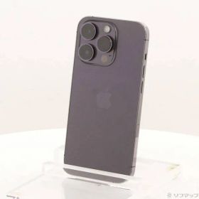 〔中古品〕 iPhone14 Pro 128GB ディープパープル MQ0F3J／A SIMフリー【198】