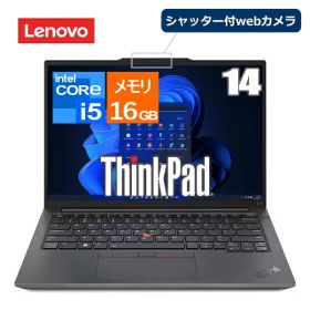 ノートパソコン 14型 ThinkPad E14 Gen 5 レノボ Windows 11 Pro WUXGA IPS液晶 Core i5 メモリ 16GB SSD 256GB Wi-Fi6 Bluetooth webカメラ 日本語キーボード モバイルPC ノートPC 新品 本体 Lenovo コンパクト