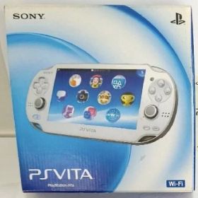 中古 PlayStation Vita (プレイステーション ヴィータ) Wi‐Fiモデル クリスタル・ホワイト (PCH-1000 ZA02)