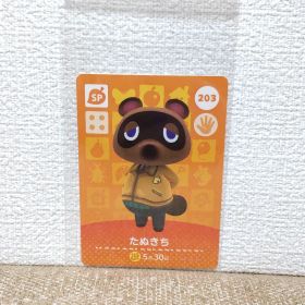 どうぶつの森 amiiboカード 203たぬきち