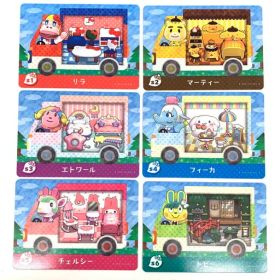 【中古品】どうぶつの森 amiibo アミーボ カード サンリオ キャラクターズコラボ 6種類【024-260107-mo-12-fur】