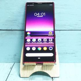 au Xperia5 SOV41 レッド 本体 白ロム SIMロック解除済み SIMフリー 344262
