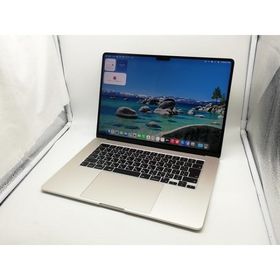【中古】Apple MacBook Air 15インチ M2(CPU:8C/GPU:10C) 8GB/256GB スターライト MQKU3J/A (M2,2023)【横浜】保証期間１ヶ月【ランクB】