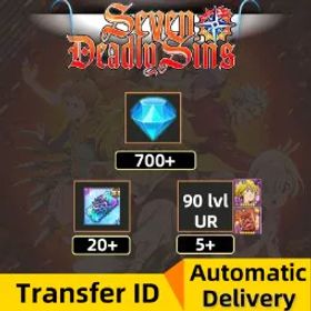 ⚡海外 iOS/Android⚡[700+ 虹のダイヤ][5+ UR][20+ SSR チケット][振込ID][自動配信]