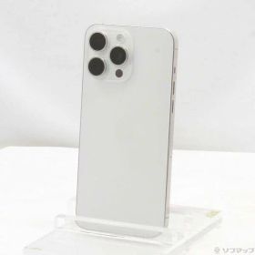 【中古】Apple(アップル) iPhone15 Pro Max 1TB ホワイトチタニウム MU703J／A SIMフリー 【344-ud】