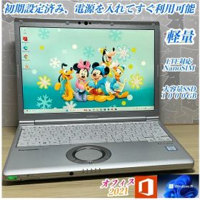 LTEモデル・爆速＞Let's SV8 i5/8G/SSD1TB新/Office