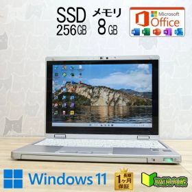 ★美品 SSD256GB メモリ8GB★CF-RZ4 Webカメラ Core M 5Y71 Win11 Microsoft Office 2019 Home&Business 中古品 ノートパソコン★P95809