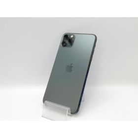 【中古】Apple docomo 【SIMロック解除済み】 iPhone 11 Pro Max 256GB ミッドナイトグリーン MWHM2J/A【京都】保証期間１ヶ月【ランクC】