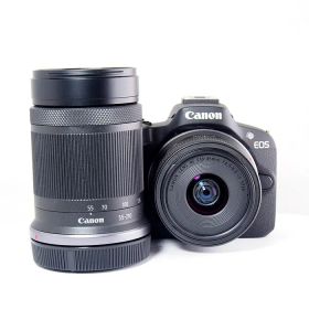 【中古】 (キヤノン) Canon EOS R50 ダブルズームキツト ブラツク【中古カメラ デジタル一眼】 ランク：AB