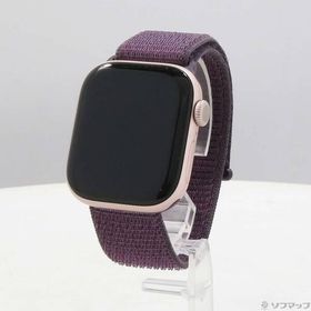 〔中古〕Apple(アップル) 〔展示品〕 Apple Watch Series 10 GPS 42mm ローズゴールドアルミニウムケース プラムスポーツループ〔258-ud〕