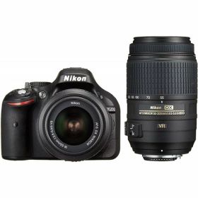 【中古】ニコン Nikon D5200 ダブルズームキット ブラック