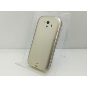 【中古】Fujitsu docomo 【SIMロック解除済み】 らくらくスマートフォン me F-03K ゴールド【大須】保証期間１ヶ月【ランクC】