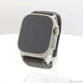 【中古】Apple(アップル) Apple Watch Ultra 2 GPS + Cellular 49mm チタニウムケース ブルー／ブラックトレイルループ 【276-ud】