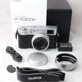 ☆00SHOTS・別売フード付☆ FUJIFILM デジタルカメラ X100V シルバー X100V-S フジフイルム #3722