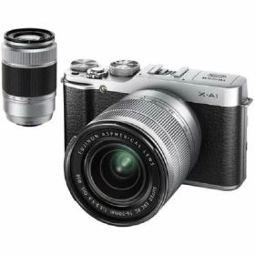 【中古】フジフィルム FUJIFILM X-A1ダブルズームレンズキット シルバー
